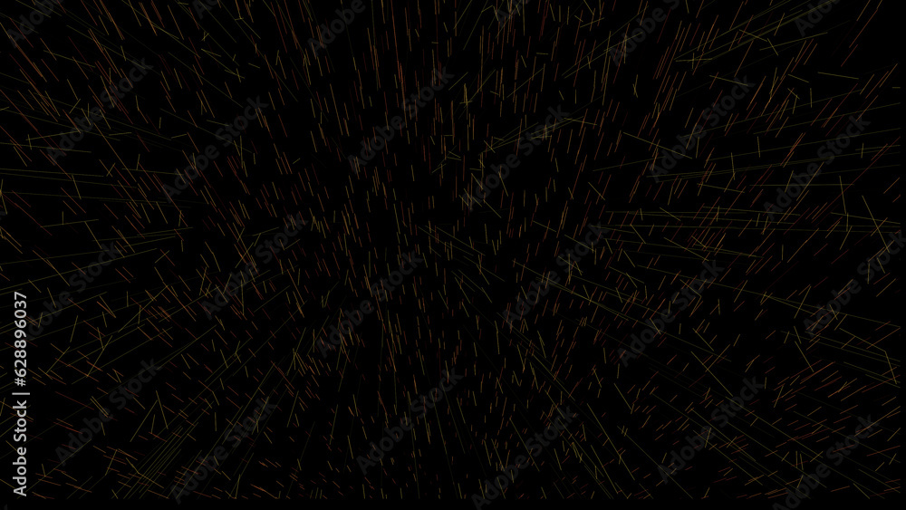 Poster futuristic star rain. abstract motion background shining with colorful particles. seamless looping 4