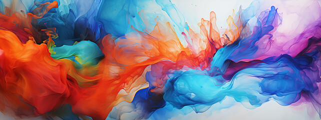Color ink splash background. Colorful  luxury abstract background for a mobile screen concept.