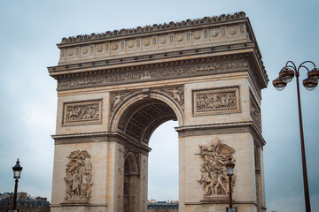 Fototapeta na wymiar The Arc de Triomphe de l'Étoile - Paris Arch