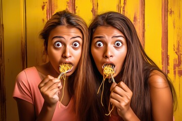 The Ultimate Noodle Eating Challenge Fictional Character Created By Generative AI