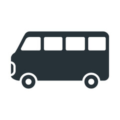 Minibus icon vector on trendy style for design and print