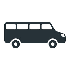Minibus icon vector on trendy style for design and print