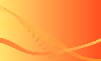 yellow orange curve wave business lines with soft gradient abstract background