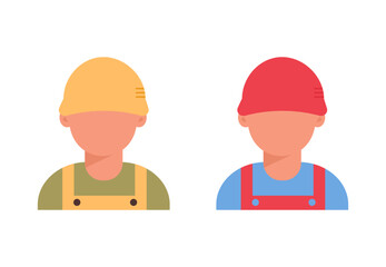 Repair service man worker set. Mechanic workshop. 
Vector illustration