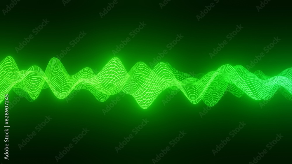 Aufkleber sound waves equalizer. digital technology abstract background. equalizer for music, showing sound wa