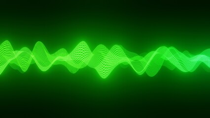 Sound waves equalizer. Digital technology abstract background. Equalizer for music, showing sound waves with musical waves, equalizer background. 3d rendering.