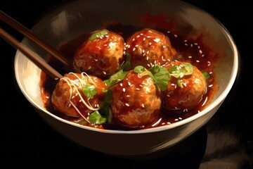 delicious meatballs in a savory sauce