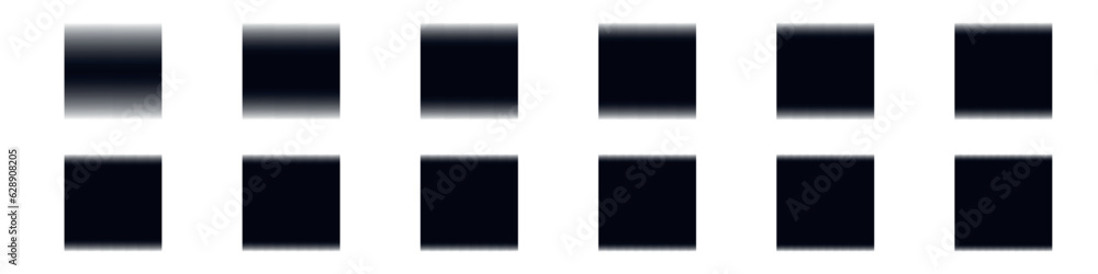 Poster blurry shape elements squares. soft blob and fluid graphic designs within a grunge stamp border. fla