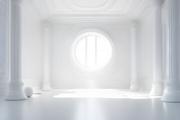 white room, Generative AI