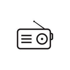 radio icon vector logo template