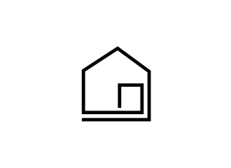 Home Icon. Property Line Icon. Editable Stroke.	