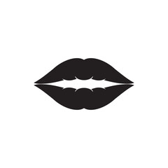 lips vector icon illustration sign