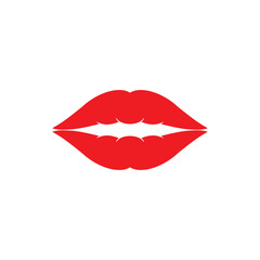 lips vector icon illustration sign