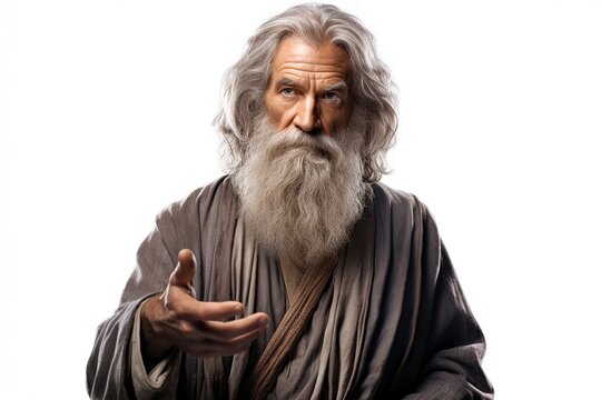 Adventist man isolated nat white background