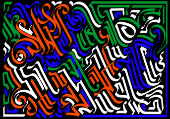 Graffiti tag abstract background 1