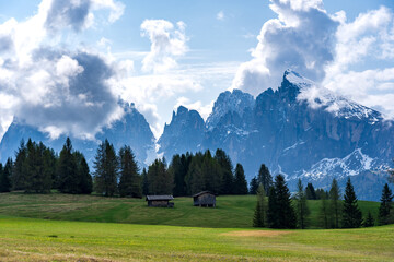 Fototapeta na wymiar The UNESCO World Heritage Dolomites in Northern Italy aka Italian Alps