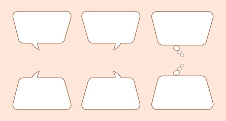 Square bubble text vector design