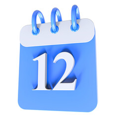 Icon Calendar 3D Render