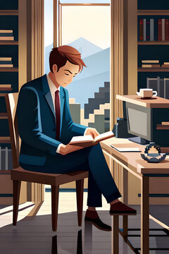 businessman in office