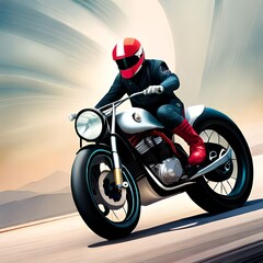 motorcycle generative by AI technology