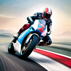 speed bike generative by AI technology