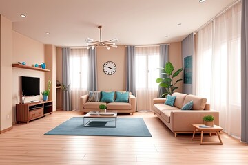 Fototapeta premium modern living room
