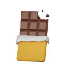 Chocolate Bar World Chocolate Day 3D Illustrations