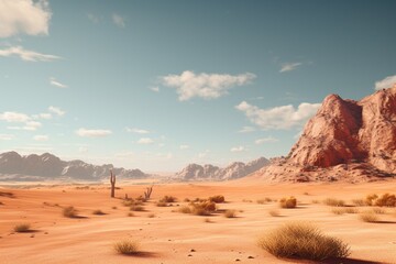 Fototapeta na wymiar Photos of desert landscapes, Generative AI