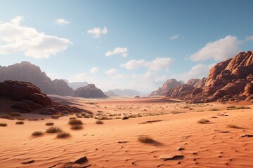Fototapeta na wymiar Photos of desert landscapes, Generative AI