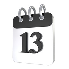 Icon Calendar 3D Render