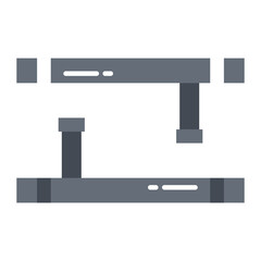 Obraz premium Tonfa Flat Icon