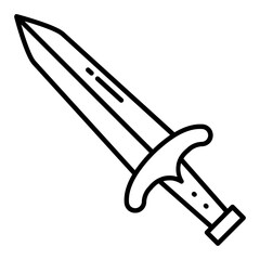 Sword Line Icon