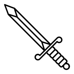 Sword Line Icon