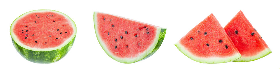 Watermelon. Watermelon collection isolated on white background. File contains clipping path.