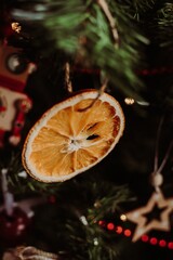 Christmas Tree Decorations on a tree