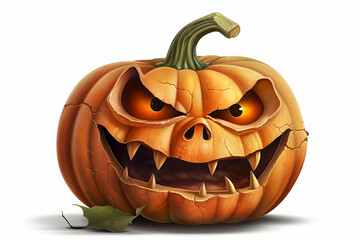 Dark pumkin halloween illustration