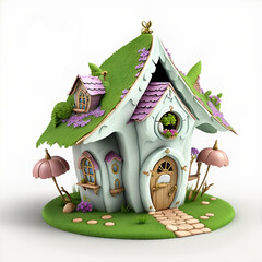 small cartoon 3D house generated ai