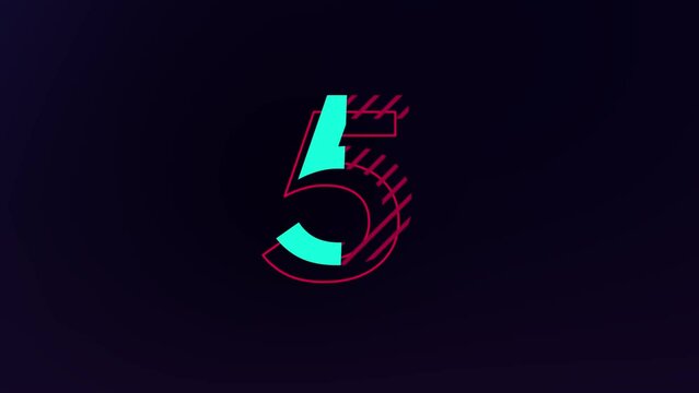 Countdown timer  from 10 to 0 seconds.
