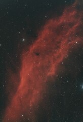 Mesmerizing view of the California Nebula in the star filled night sky