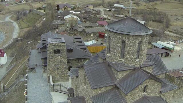 Caucasus, North Ossetia. Kurtat Gorge. Alan Monastery.