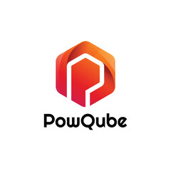 pow qube logo design