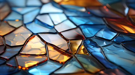 aesthetic background with patterned glass ai generated