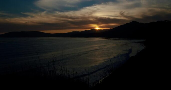 Time-lapse Pismo Beach Sunset 4K 30FPS