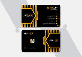 Modern business card design, Personal visiting card, Creative business card design, Modern presentation card design, Professional visiting card design, Vector illustration.