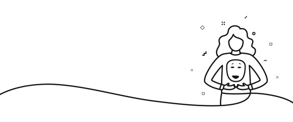 Beautiful Vector Line Illustration Reflecting the Journey of Overcoming Depression.