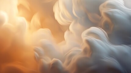 Fototapeta na wymiar smoke background, Puffs of ivory smoke with interesting dramatic backlighting.