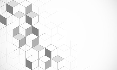 Obraz premium Abstract geometric background with isometric blocks, polygon shape pattern