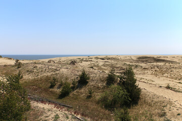 Fototapeta na wymiar Sand Dune in Curonian Spit, Russia