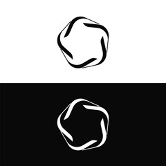 Circle vector logo template design  . Circle icon illustration