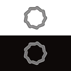 Circle vector logo template design  . Circle icon illustration